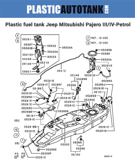 Kunststoff Kraftstofftank Mitsubishi Pajero Iii Iv Plasticautotankde