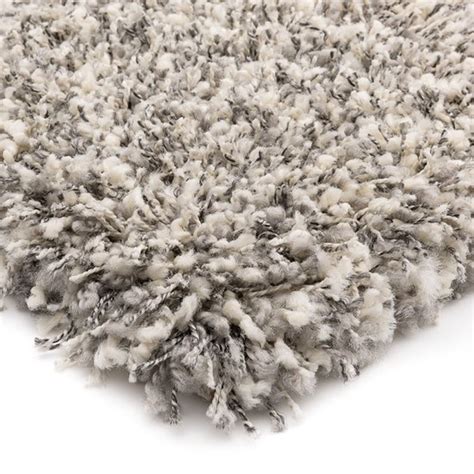 Hoogpolig vloerkleed Gemêleerd Shaggy Prime wit zilver 160x230 cm bol