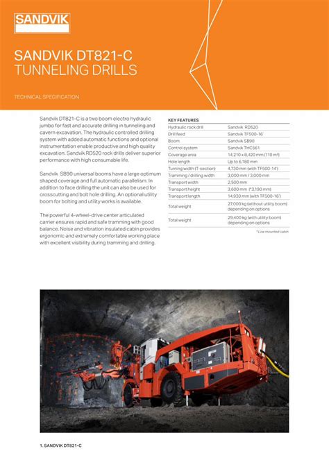 Pdf Sandvik Dt C Tunneling Drills Technical Specification Key