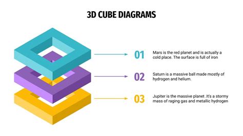 3D cube diagram | Template for Google Slides & PowerPoint