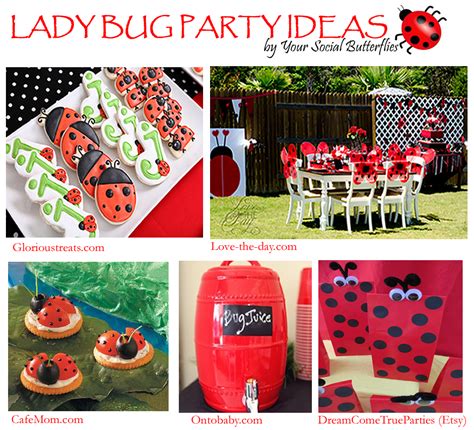 Your Social Butterflies: Fun party ideas: Ladybugs