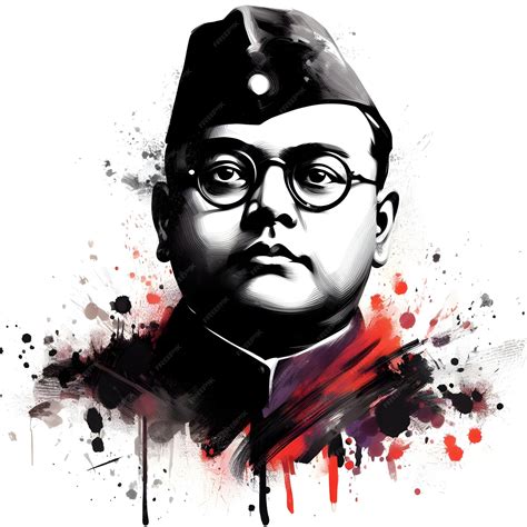 premium photo abstract tribute  netaji subhash chandra bose