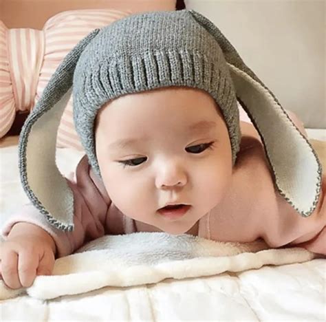 Automne Bébé Dessin Animé Oreilles De Lapin Chapeau Enfants Casquette