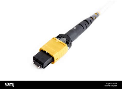 Ribbon fiber optic connector MTP Stock Photo - Alamy