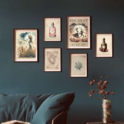 Dark Academia Wall Art Decor Digital Print Bundle Witchy, Skeleton ...