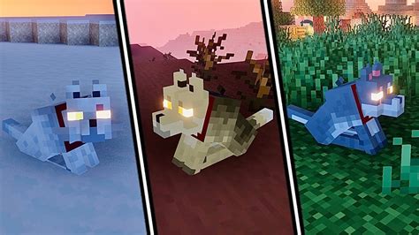 Better Wolves With Glowing Eyes Mod For Minecraft Java Youtube