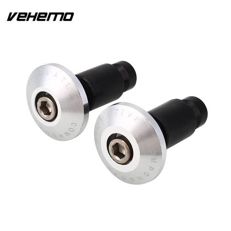 1 Par Motocicleta Motorbike CNC Billet Guiador Grips Termina Slider