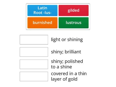 The Golden Touch Vocabulary Practice Une Las Parejas