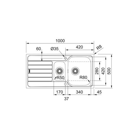 Franke Spark Skx 651 Inset Stainless Steel Sink