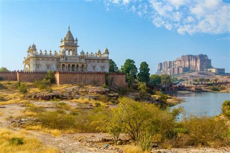 Mehrangarh Fort With Jaswant Thada Stock Photo Image Of Jaswant