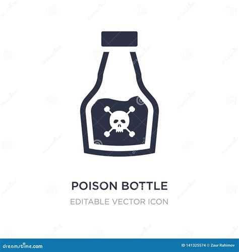 Poison Bottle With A Skull Icon On White Background Simple Element Illustration From Medical