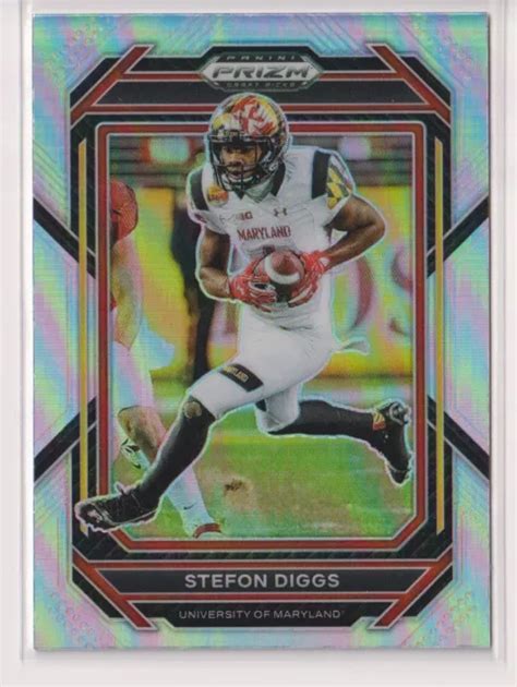 2023 Panini Prizm Draft Picks Stefon Diggs Prizm Argent Bills Du