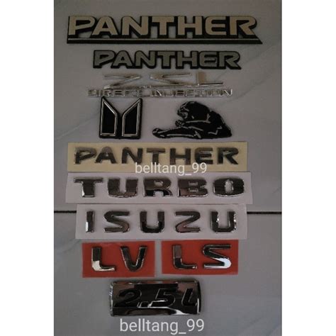 Jual Emblem Logo Tulisan Panther Isuzu Emblem Logo Panther New Emblem