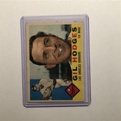 1960 Topps Gil Hodges Los Angeles Dodgers 295 EBay