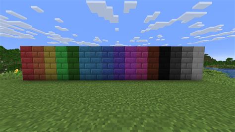 Rainbow Bricks Minecraft Mod