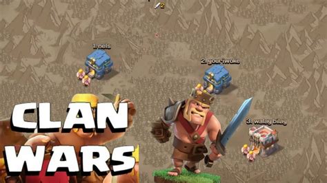 Mi Nuevo Clan Entra En Guerra Por Primera Vez Clash Of Clans