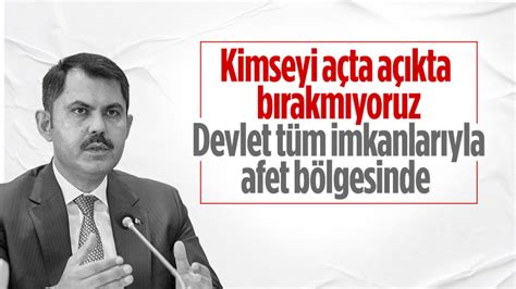 Çevre Şehircilik ve İklim Değişikliği Bakanı Murat Kurum Kimseyi açta