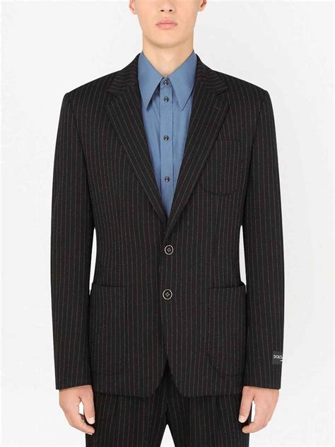 Blazers Dolce And Gabbana Striped Jersey Blazer G2pt9tfrrdys8180