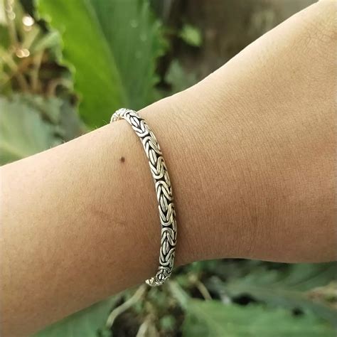 Jual Kusuma Silver Gelang Bracelet Perak Silver Bali Asli 925 Rantai