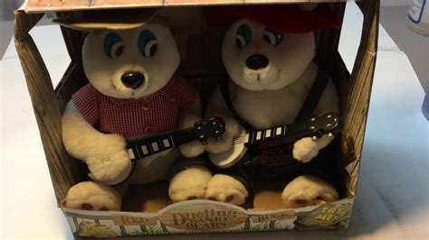 Interactive Dueling Banjo Bears Toy 1983 Youtube