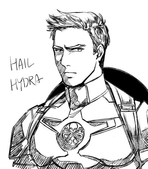 Hassu Captain Hydra Marvel Drawings Avengers