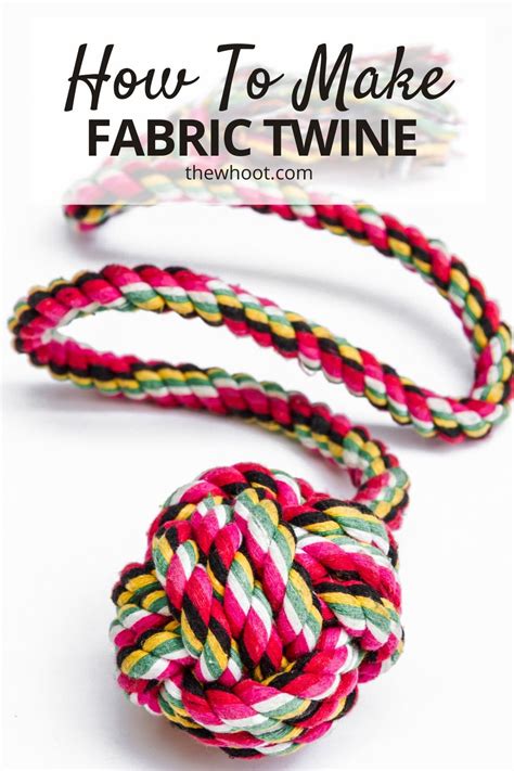 Scrap Fabric Twine Projects You Will Love The WHOot Fabric Scraps