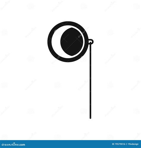 Monocle Icon In Simple Style Stock Vector Illustration Of Element