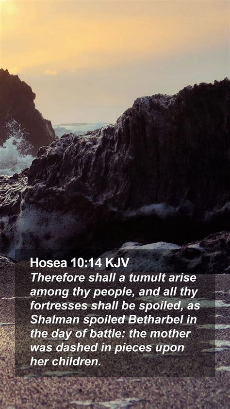 Hosea 10 14 KJV Mobile Phone HD Phone Wallpaper Pxfuel