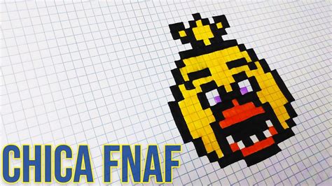 How To Draw Chica Fnaf Drawing Chica Handmade Pixel Art Youtube