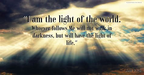 I am the Light of the World – Please Pass the Grace