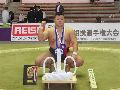 全国学生相撲選手権大会で優勝した川副圭太 ― スポニチ Sponichi Annex スポーツ