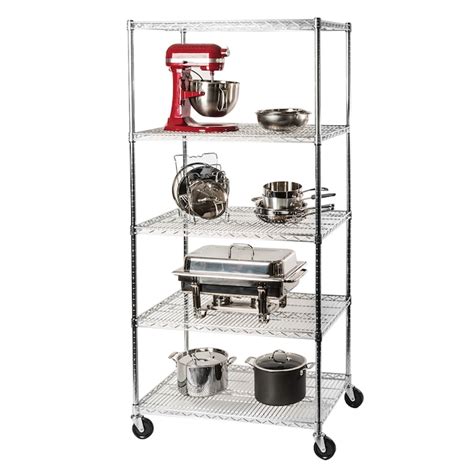 Seville Classics Steel Heavy Duty 5 Tier Utility Shelving Unit 36 In W X 24 In D X 72 In H In