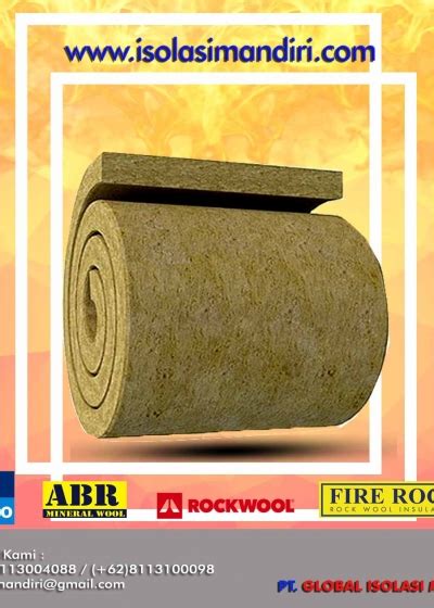 JUAL ROCKWOOL BLANKET DENSITY 60 MURAH Peredam Suara Isolasi Mandiri