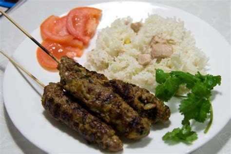 Lamb Kofta with chickpea rice