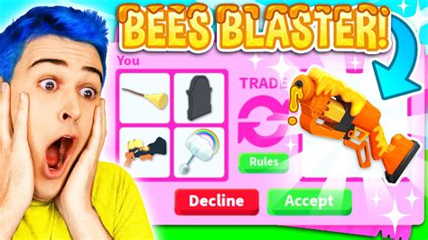 I Traded The Rarest Toys In Adopt Me Roblox Roblox Adopt Me Trading Candy Cannon And Bees