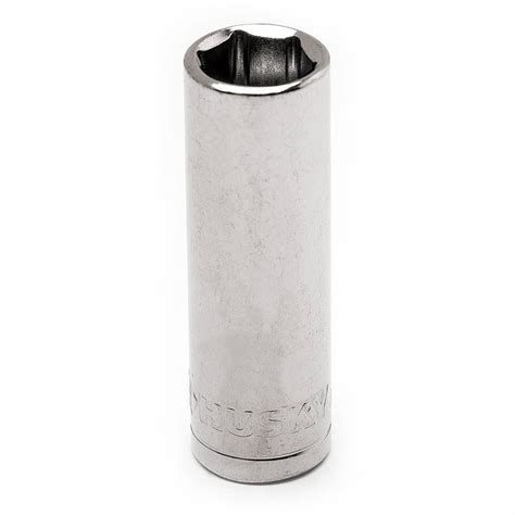 Husky 1 4 In Drive 9 16 In 6 Point Sae Deep Socket H4d6pdp916 The Home Depot