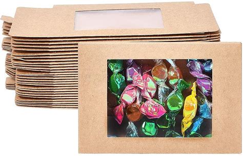 Boutique Benecreat 30 pièces boîte cadeau en papier kraft brun avec