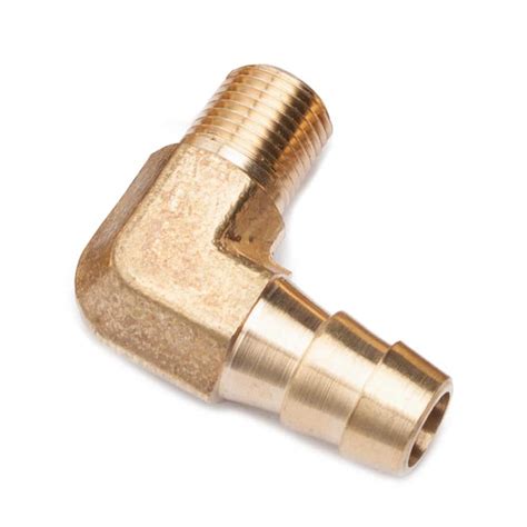 Ltwfitting 3 8 In I D X 1 8 In Mip Brass Hose Barb 90 Degree Elbow