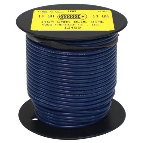 Gauge Dark Blue General Purpose Primary Wire Rogo Fastener