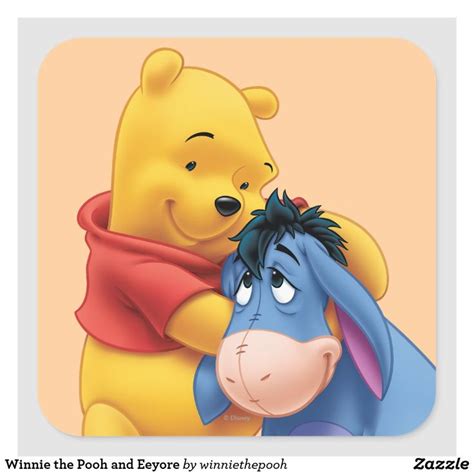 Winnie The Pooh And Eeyore Hugging Each Other