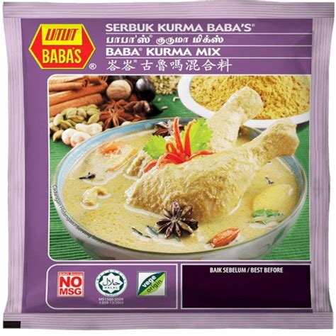 BABA S KURMA MIX SERBUK KURMA 125GM Shopee Malaysia