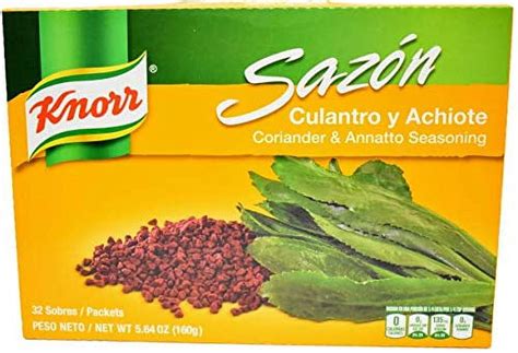 Knorr Sazon Seasoning Coriander Annatto Culantro Y Achiote 5 6 Oz