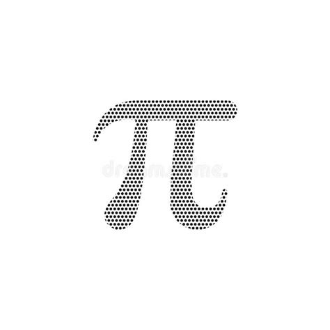 pi symbol design vector pi artistic design illustration stock