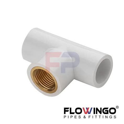 flowingo polyplast  mm upvc brass tee plumbing  rs piece  rajkot