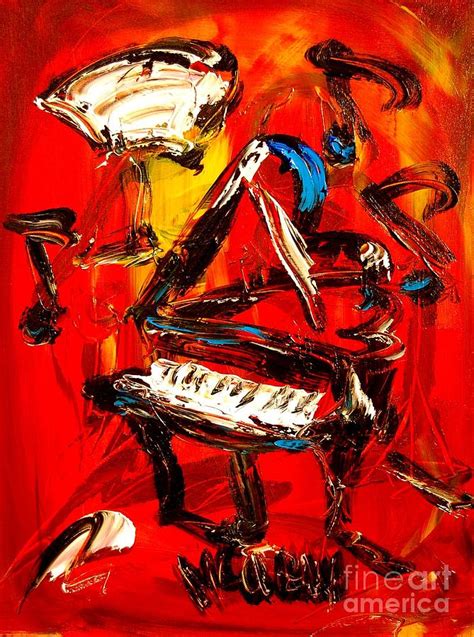 Jazz Piano Painting By Mark Kazav Fine Art America