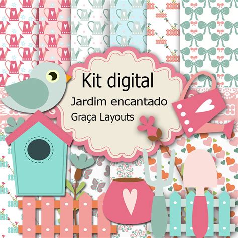 Kit Digital Jardim Encantado No Elo Imagem A D E