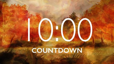 10 Minute Fall Leaves Timer With Relaxing Music And Alarm YouTube