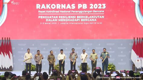 Buka Rakornas Penanggulangan Bencana Presiden Jokowi Siaga Dan