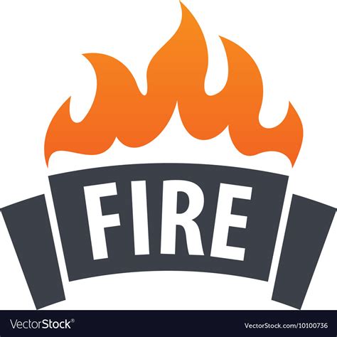 fire logo royalty  vector image vectorstock