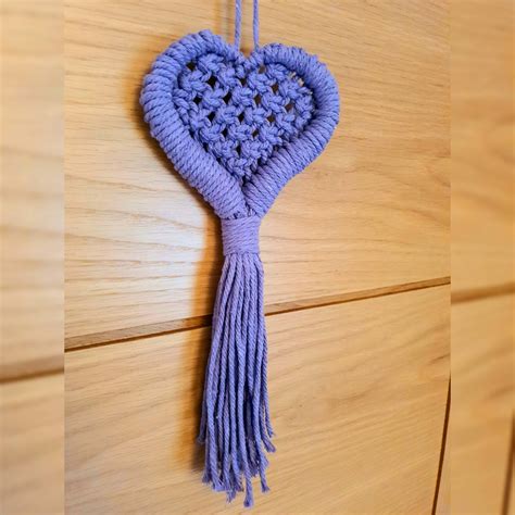 Macrame Heart Wall Hanging Heart Decor Macrame Etsy